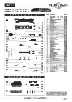 TT, BR 23/35, Explosivdarstellung / Modell vor 1989 