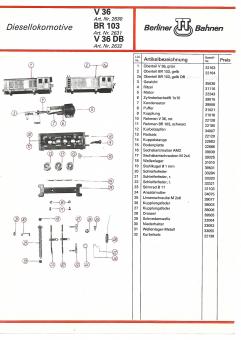 TT, BR103, Explosivdarstellung / BTTB 