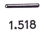 HO, BR 66, Achse,  2 x 15mm 