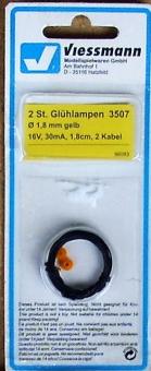 Viessmann - 2 St. Ersatz-Glühlampen 3507 Dm 1,8mm gelb 