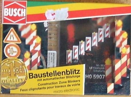 HO, Busch - Baustellenblitz, automatisch, 