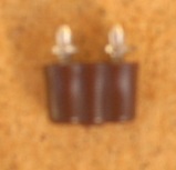 Stecker  2-pol. , braun  3,5 V  ( AC & DC ) 