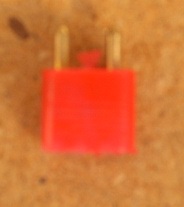 Stecker  2-pol. , rot  3,5 V  ( AC & DC ) 