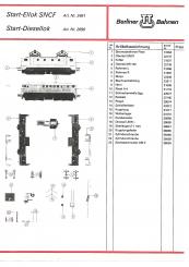 TT, Start-Lok SNCF + Diesellok, Explosivdarstellung 