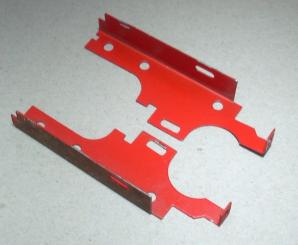 HO, BR 24/64/75, Rahmenblech für Steuerung, rot, Demontageartikel 