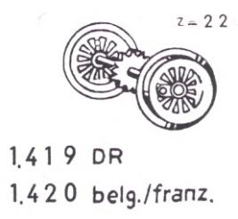 HO, BR 55, Laufradsatz, m. ZR, schwarz 