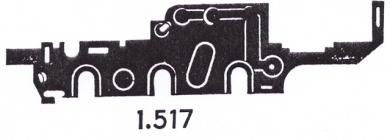 HO, BR 66, Lagerplatte, links 