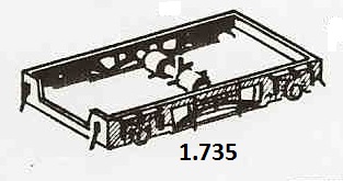 HO, BR 185  Drehgestellrahmen 