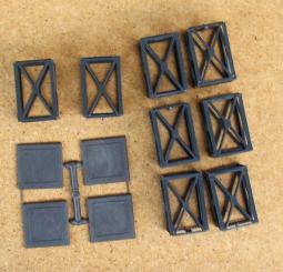 HO/TT, Stahltragswerkelement + Bodenplatten, 300x300x450 mm 