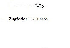 TT-Tillig- Zug-Feder , Dm = 1mm l = 5mm 